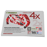 For Cardo Freecom 4X 2X Protection Skin Stickers Spark Radimix Decal FCX46-54 - StickerBao Wheel Sticker Store