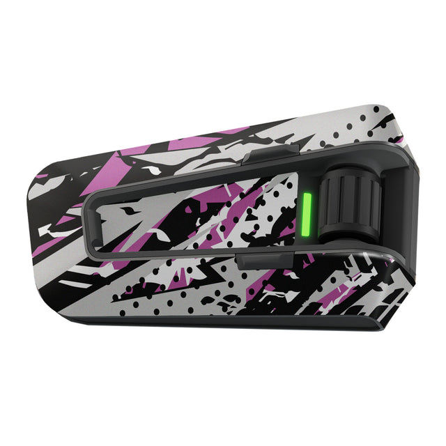 For Cardo Packtalk Edge Neo Pro Skin Stickers Graphics Decal Protection Pink Cyber Motorcycle Accessories