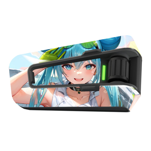 For Cardo Packtalk Edge Neo Pro Use Protection Graphics Decal Stickers AI Art Anime Girl - Motorcycle Accessories