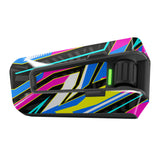 For Cardo Packtalk Edge Neo Pro Wrap Skin Stickers Decal Electric Disco Vibes | Transform your Cardo Packtalk Edge Neo Pro with StickerBao's Wrap Skin Stickers. Our premium decals not only provide a sleek, customized appearance but also protect your device from wear and tear. Choose from a variety of vibrant designs to express your style. Order now and elevate your riding experience!