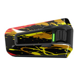 For Cardo Packtalk Edge Neo Pro Wrap Skin Stickers Decal Fiery Black | Transform your Cardo Packtalk Edge Neo Pro with StickerBao's Wrap Skin Stickers. Our premium decals not only provide a sleek, customized appearance but also protect your device from wear and tear. Choose from a variety of vibrant designs to express your style. Order now and elevate your riding experience!