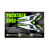 For Cardo Packtalk Edge Neo Pro Skin Stickers Graphics Decal Protection Green Wings Motorcycle Accessories