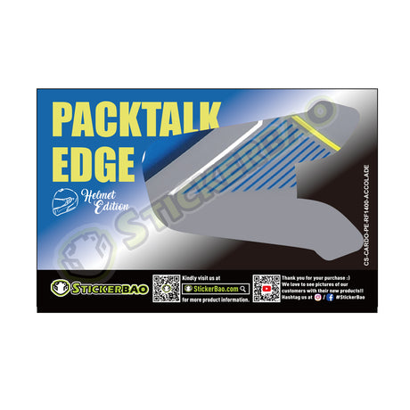 For Cardo Packtalk Edge Neo Pro Communication System Use Protection Graphics Decal Stickers - Color For Shoei RF-1400 ACCOLADE