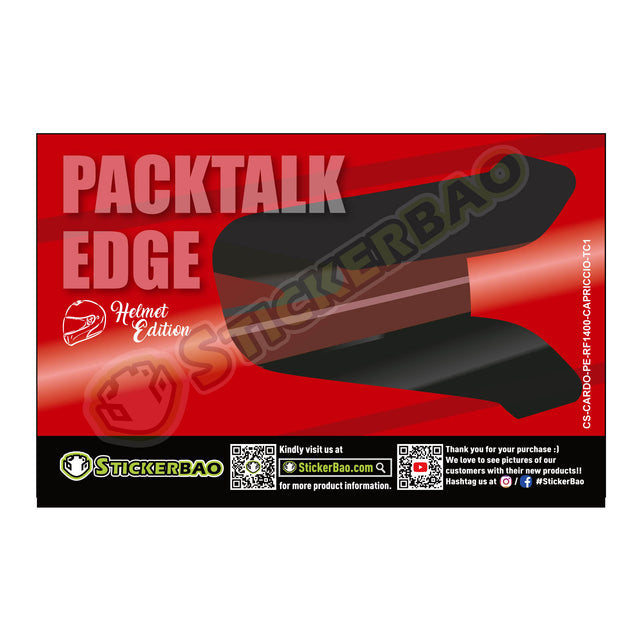 For Cardo Packtalk Edge Neo Pro Communication System Use Protection Graphics Decal Stickers - Color For RF-1400 Capriccio TC-1