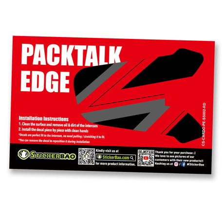 Para Cardo Packtalk Edge Use adesivos de decalque gráfico de proteção - Acessórios para motocicleta