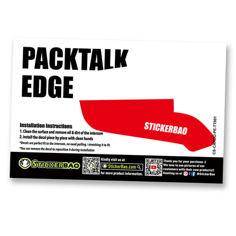For Cardo Packtalk Edge Neo Use Protection Graphics Decal Stickers Double Tint - Motorcycle Accessories
