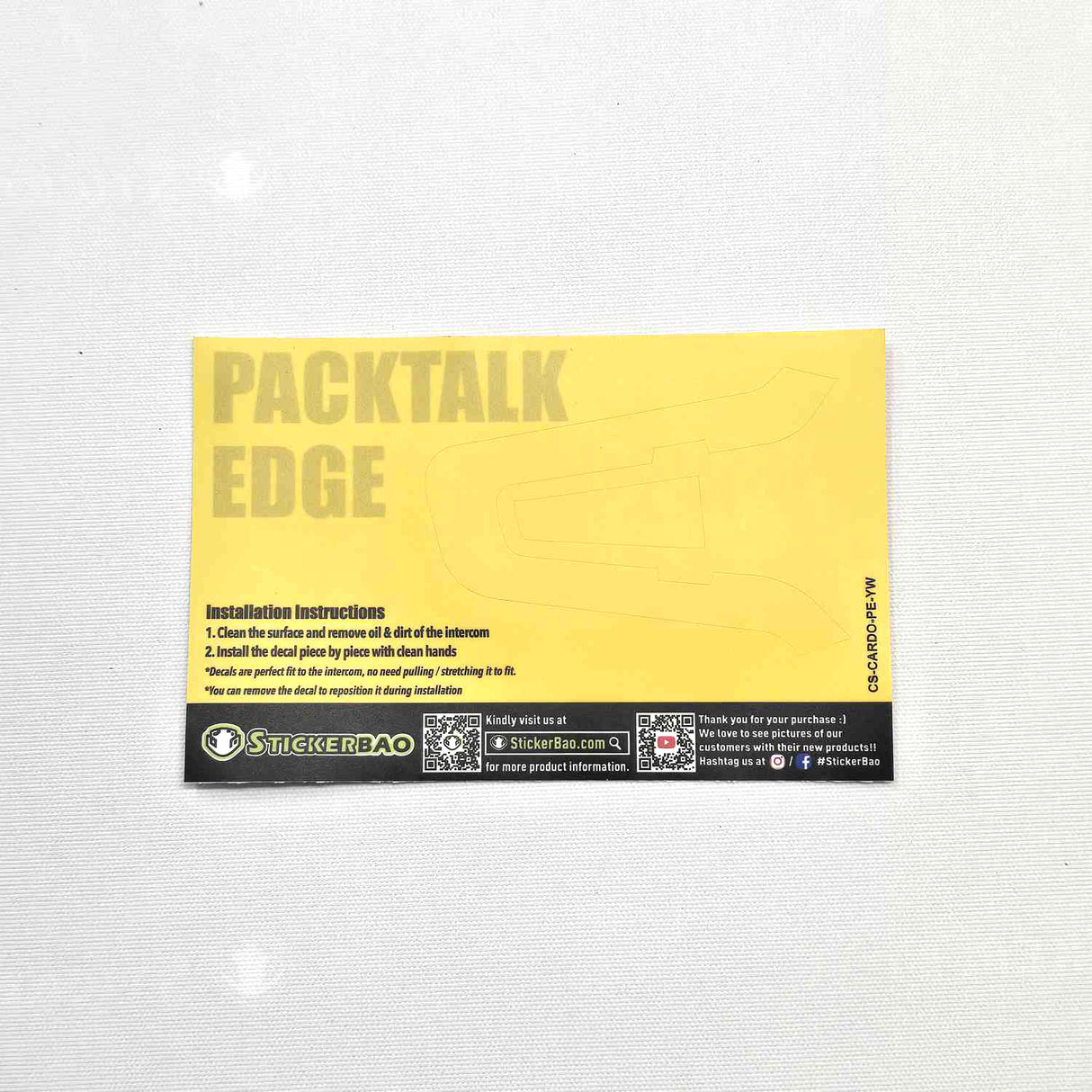 Para Cardo Packtalk Edge Neo, use calcomanías protectoras: accesorio para motocicleta (6 colores) 