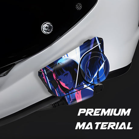 For Sena 60S Skin Stickers Communication System Protection Graphics Decal Futuristic Girl Motorcycle Accessories