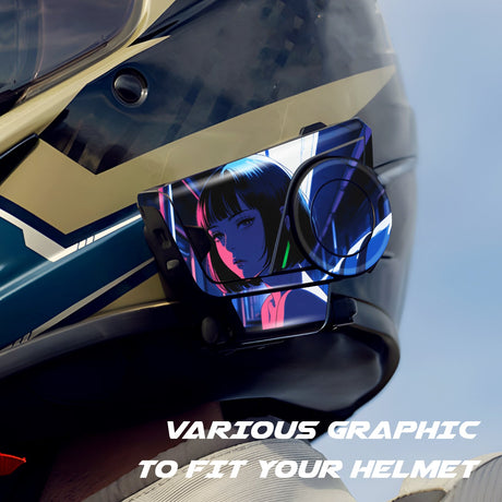 For Sena 60S Skin Stickers Communication System Protection Graphics Decal Futuristic Girl Motorcycle Accessories