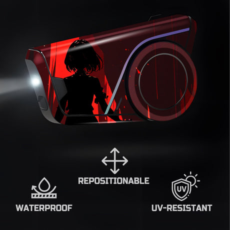 For Sena 60S Skin Stickers Communication System Protection Graphics Decal Silhouette Girl Motorcycle Accessories