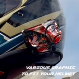 For Sena 60S Skin Stickers Communication System Protection Graphics Decal Red Wizard I Motorcycle Accessories