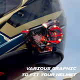 For Sena 60S Skin Stickers Communication System Protection Graphics Decal Red Wizard II Motorcycle Accessories