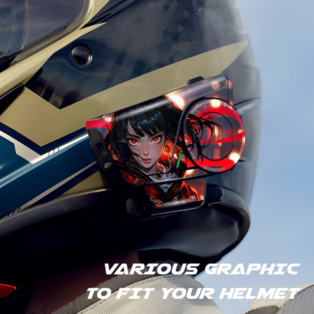 For Sena 60S Skin Stickers Communication System Protection Graphics Decal Red Wizard II Motorcycle Accessories