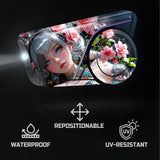 For Sena 60S Skin Stickers Communication System Protection Graphics Decal Fantasy Flower Lady Motorcycle Accessories