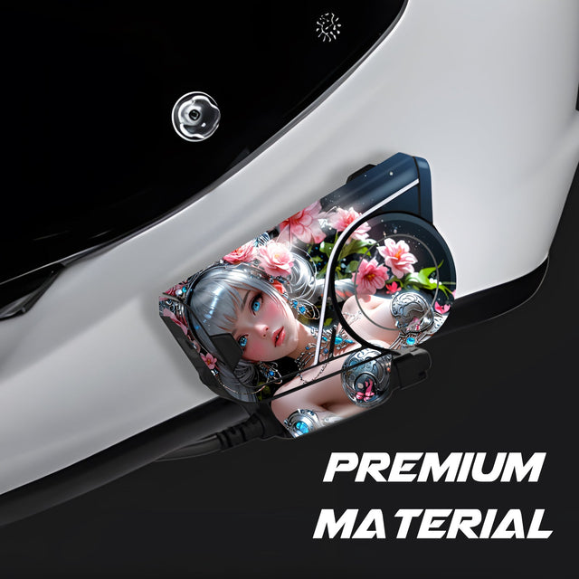 For Sena 60S Skin Stickers Communication System Protection Graphics Decal Fantasy Flower Lady Motorcycle Accessories