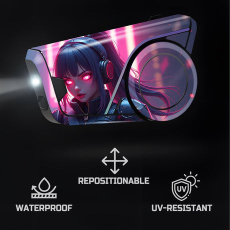 For Sena 60S Skin Stickers Communication System Protection Graphics Decal Cyber Lady Motorcycle Accessories