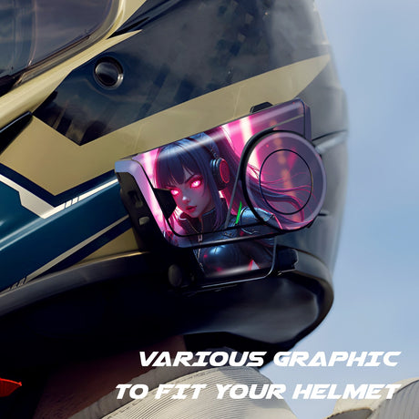 For Sena 60S Skin Stickers Communication System Protection Graphics Decal Cyber Lady Motorcycle Accessories