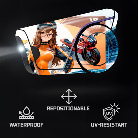For Sena 60S Skin Stickers Communication System Protection Graphics Decal Anime Motor Girl Motorcycle Accessories