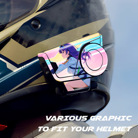 For Sena 60S Skin Stickers Communication System Protection Graphics Decal Anime Motor Girl Pink Motorcycle Accessories