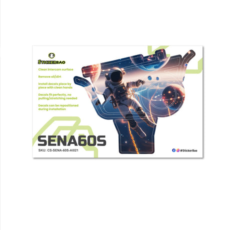 For Sena 60S Skin Stickers Communication System Protection Graphics Decal Galaxy Explorer Motorcycle Accessories