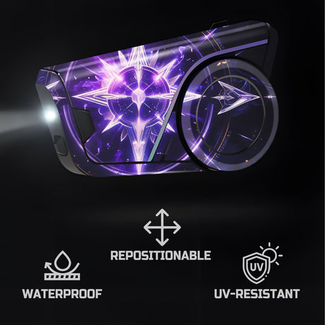 For Sena 60S Skin Stickers Communication System Protection Graphics Decal Purple Magic Circle Motorcycle Accessories