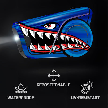 For Sena 60S Skin Stickers Communication System Protection Graphics Decal Cartoon Shark Motorcycle Accessories