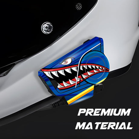 For Sena 60S Skin Stickers Communication System Protection Graphics Decal Cartoon Shark Motorcycle Accessories