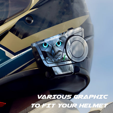 For Sena 60S Skin Stickers Communication System Protection Graphics Decal Owl Motorcycle Accessories