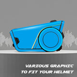 For Sena 60S Skin Stickers Communication System Protection Graphics Decal Solid Color Aqua Motorcycle Accessories