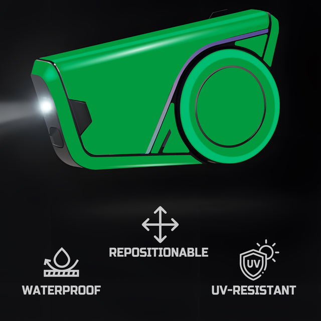 For Sena 60S Skin Stickers Communication System Protection Graphics Decal Solid Color Dark Green Motorcycle Accessories
