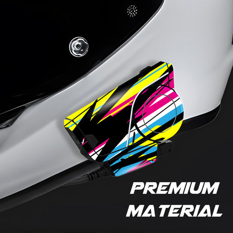 For Sena 60S Skin Stickers Communication System Protection Graphics Decal L25 Abstract Colorful Motorcycle Accessories