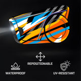 For Sena 60S Skin Stickers Communication System Protection Graphics Decal L28 Abstract Colorful Motorcycle Accessories