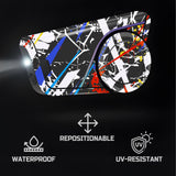 For Sena 60S Skin Stickers Communication System Protection Graphics Decal L46 Abstract Colorful Motorcycle Accessories