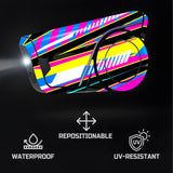For Sena 60S Skin Stickers Communication System Protection Graphics Decal L52 Abstract Colorful Motorcycle Accessories