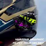 For Sena 60S Skin Stickers Communication System Protection Graphics Decal L60 Abstract Colorful Motorcycle Accessories