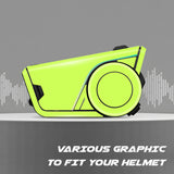 For Sena 60S Skin Stickers Communication System Protection Graphics Decal Solid Color Light Green Motorcycle Accessories