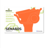 For Sena 60S Skin Stickers Communication System Protection Graphics Decal Solid Color Orange Motorcycle Accessories