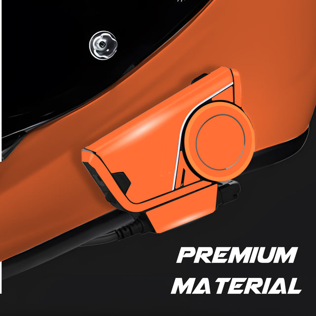 For Sena 60S Skin Stickers Communication System Protection Graphics Decal Solid Color Orange Motorcycle Accessories