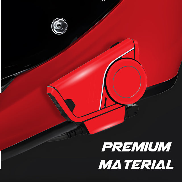 For Sena 60S Skin Stickers Communication System Protection Graphics Decal Solid Color Red Motorcycle Accessories