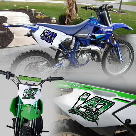 YZ125 and KLX140L dirt bike install photo