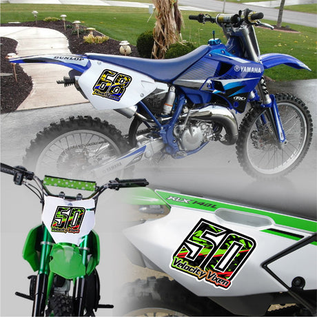 Race in style with our personalized racing number decals.