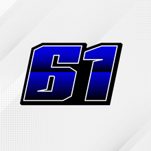 Load image into Gallery viewer, Add some personality to your ride with our custom number stickers.
