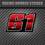 Stand out from the pack with our unique racing number designs.