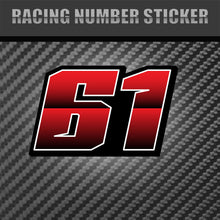 Load image into Gallery viewer, Stand out from the pack with our unique racing number designs.
