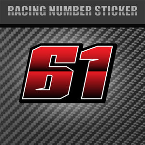 Stand out from the pack with our unique racing number designs.