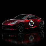 Custom Iridescent Racing Number Stickers for Cars (Set of 2) - RCC006B - StickerBao Wheel Sticker Store