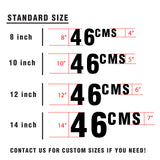 Custom SCCA Race Number Class Sticker Autocross Number Plate Class Magnet - SCCA01 Solid Color