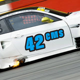 Custom SCCA Race Number Class Sticker Autocross Number Plate Class Magnet - SCCA02 Outline