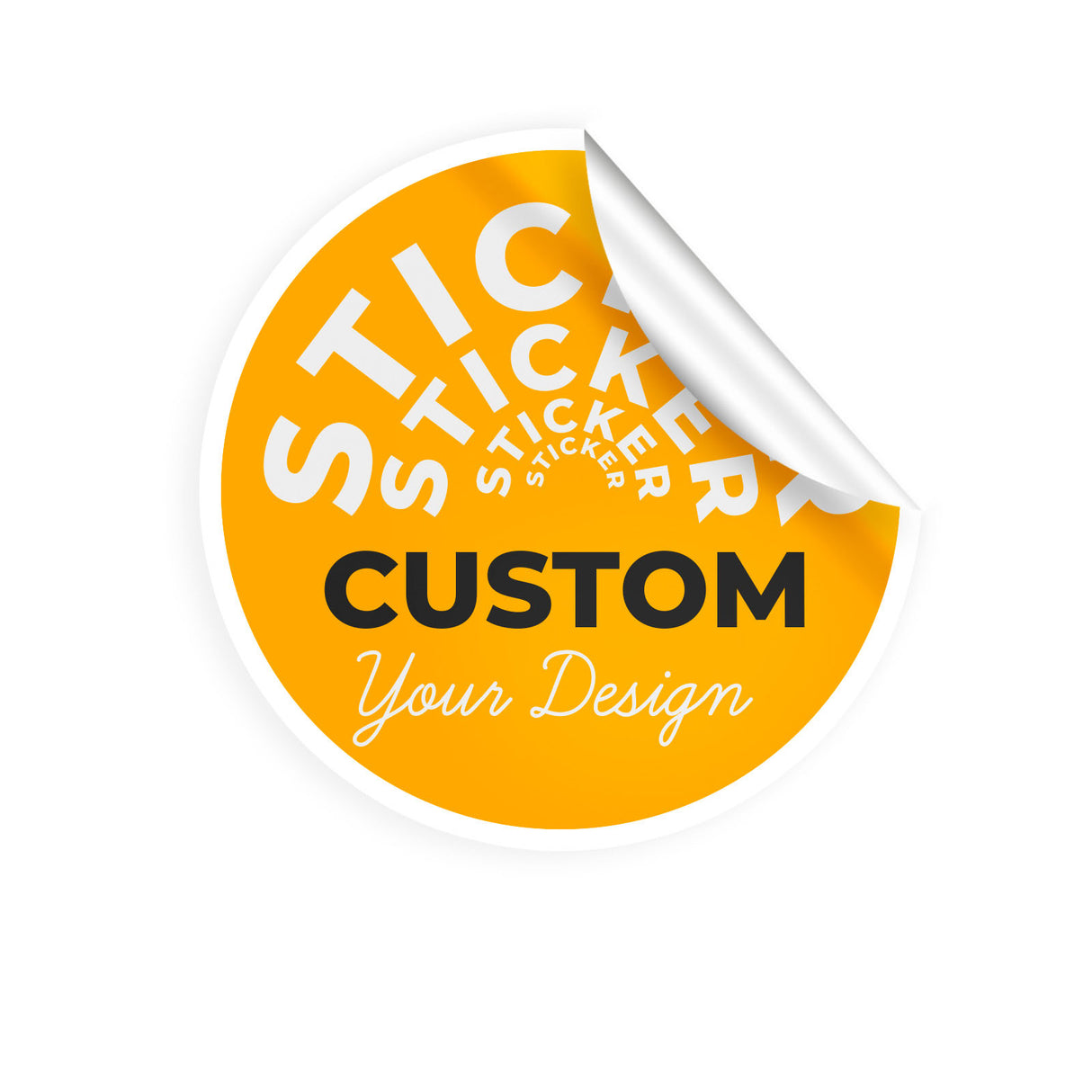 Circle | Custom Die Cut Sticker labels Logo Stickers for Business Customized Etiquetas Personalizes 50 100 200 pcs | Make Your Own Stickers