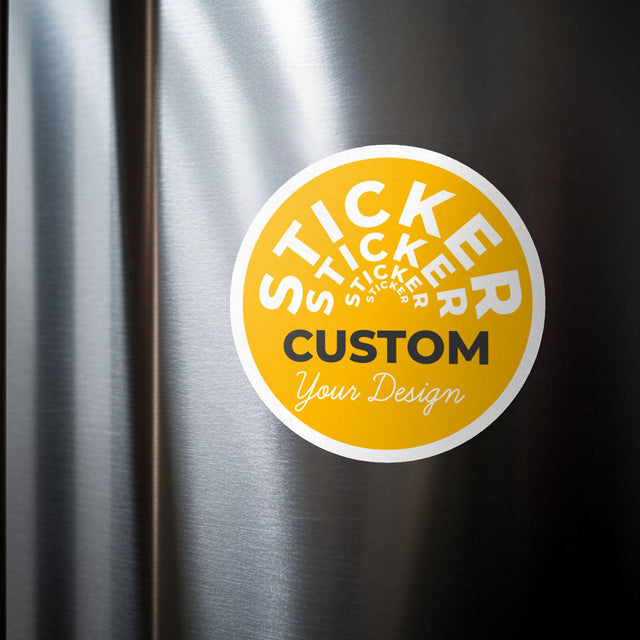 Circle | Custom Die Cut Sticker labels Logo Stickers for Business Customized Etiquetas Personalizes 50 100 200 pcs | Make Your Own Stickers - StickerBao Wheel Sticker Store